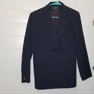 Vtg LRL Double Breasted Pinstripe Blazer 6